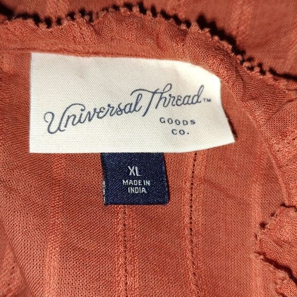 Universal Threads brown color top blouse  3/4 sleeve Sz XL  NWOT - Picture 5 of 5